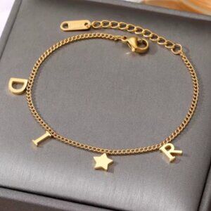 Gold Bracelet With Pendants